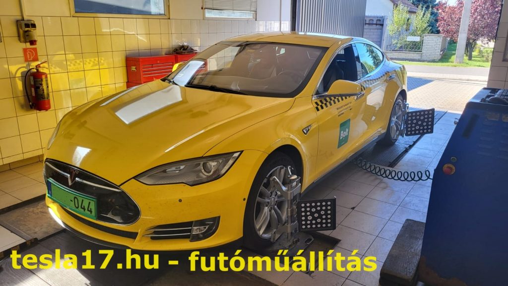 Tesla futóműállítás